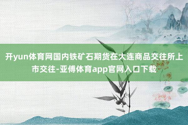 开yun体育网国内铁矿石期货在大连商品交往所上市交往-亚傅体育app官网入口下载